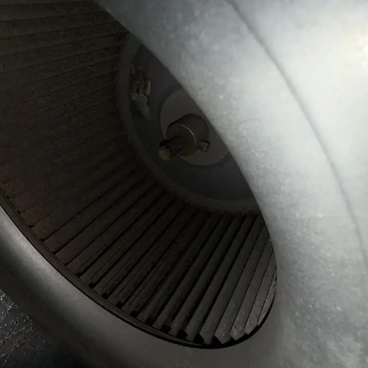 Dust inside a supply duct, Central Texas