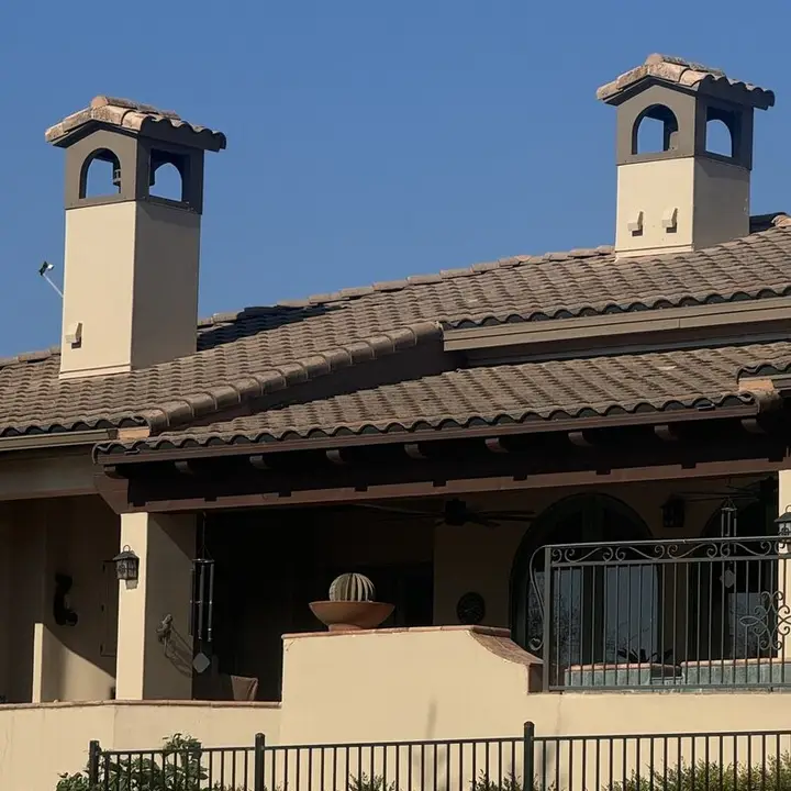 Home with two chimneys, Central Texas