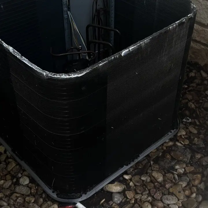 Outdoor condenser unit, Central Texas