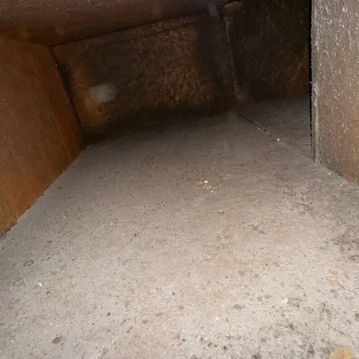 Rust inside a duct box, Central Texas