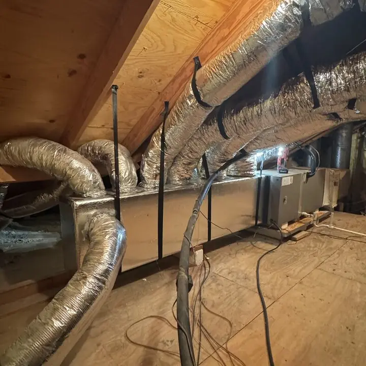 New flex duct runs, Central Texas