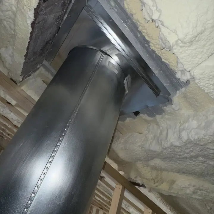 Double-wall chimney pipe, Central Texas