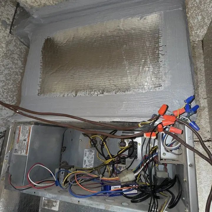 Furnace wiring and terminals, Central Texas
