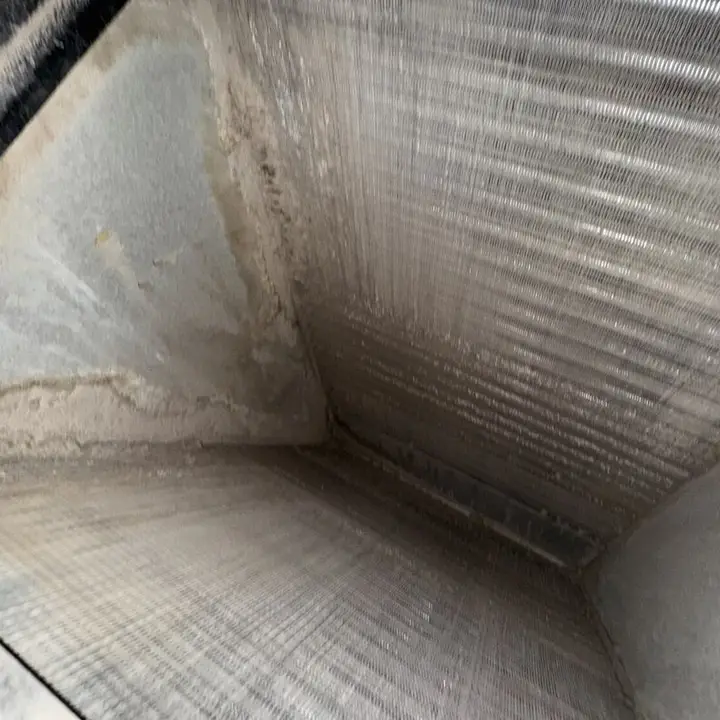 Clean coil fins, close up, Central Texas