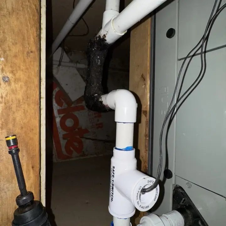 Furnace drain lines, Central Texas