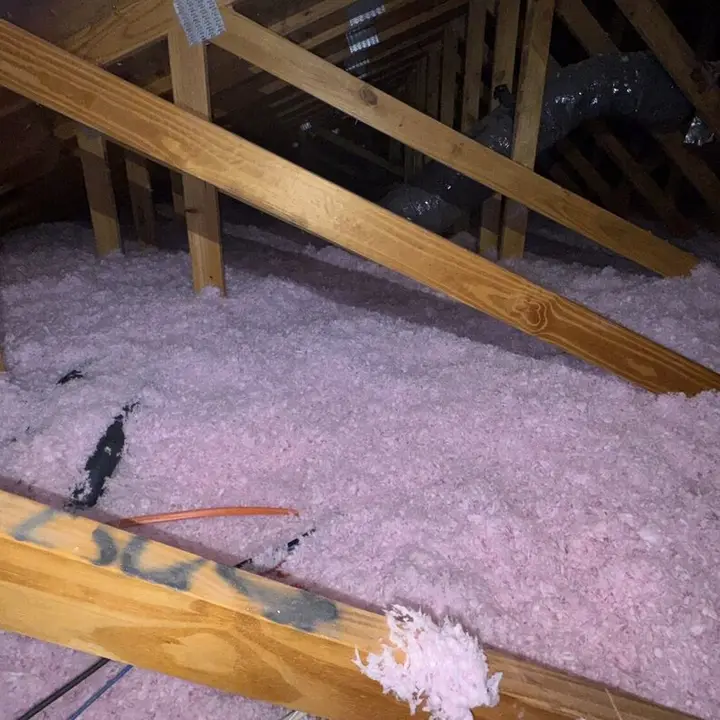 New insulation in the attic, Central Texas