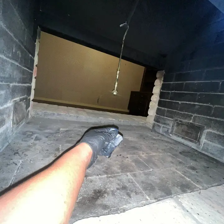 Stone flue from inside, Central Texas