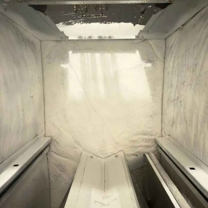 Duct interior after cleaning, Central Texas