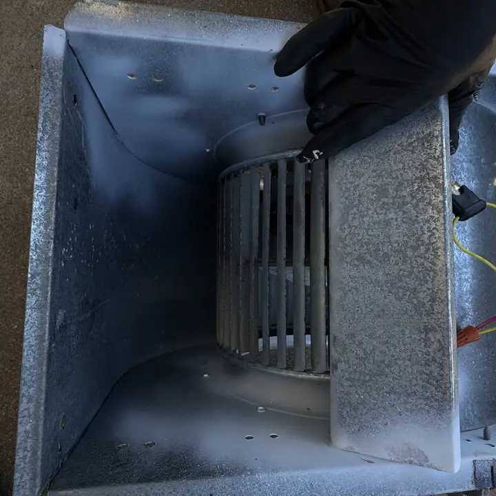 Furnace cabinet with the heat strip, Central Texas